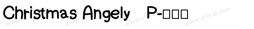 Christmas Angely   P字体转换